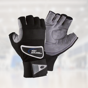 half fingersless gym gloves
